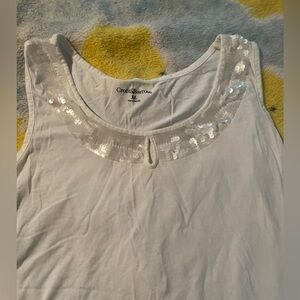 Croft and Barrow Xl white layering tank